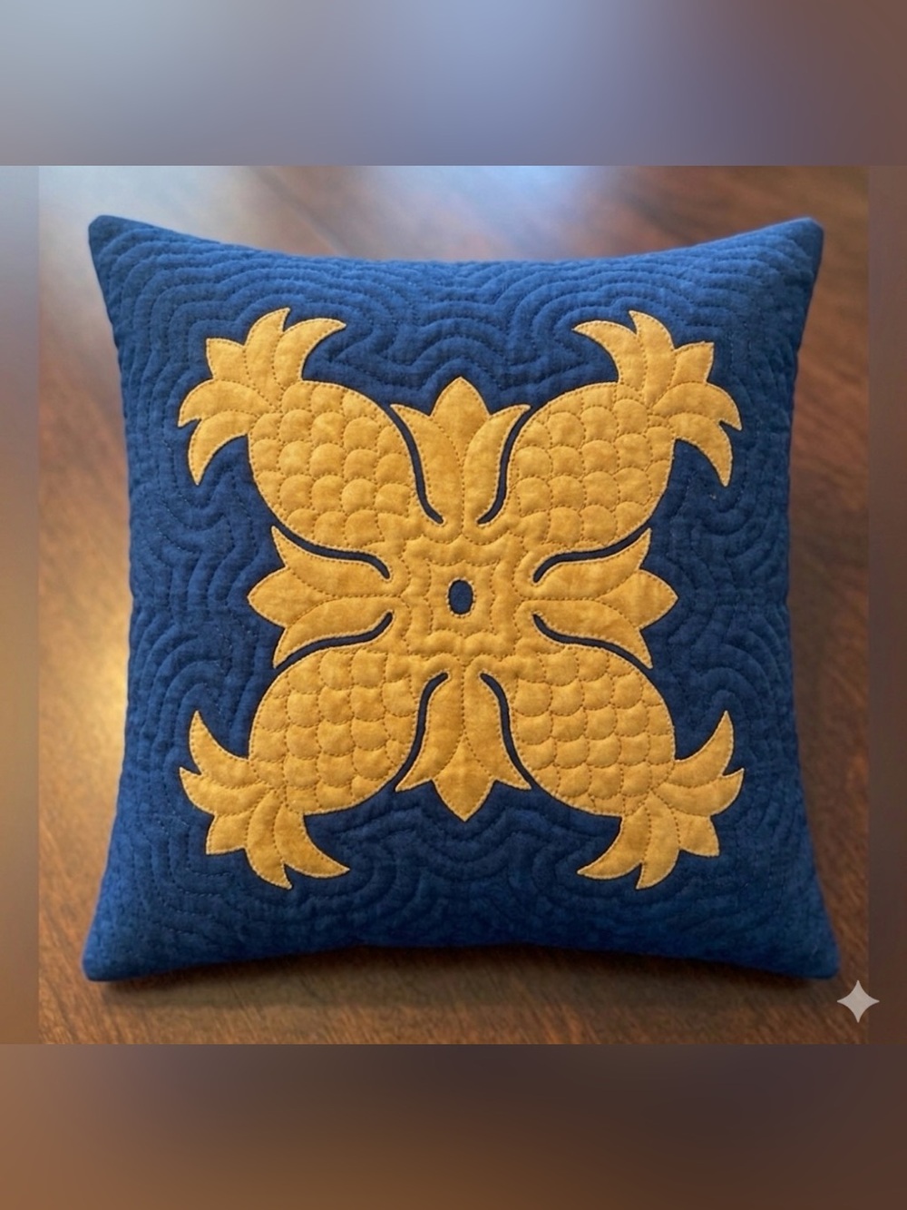 ⛱️ Pineapple (hala kahiki) quilted pillow pattern